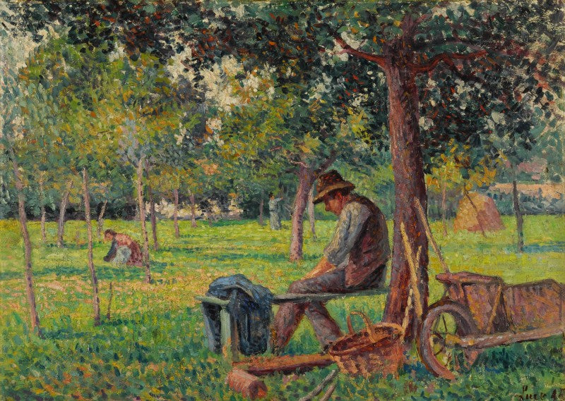 Éragny, Rodo Pissarro en el jardín de su padre - Maximilien Luce
