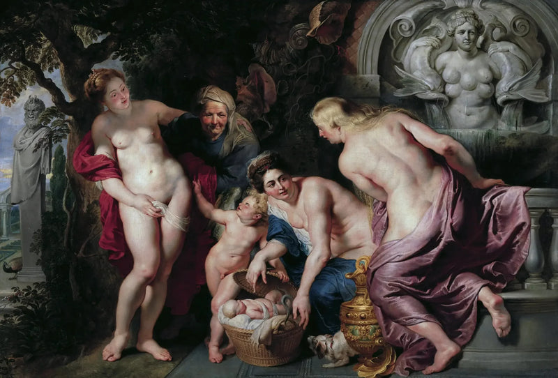 Érichthonios descubierto por las hijas de Cécrops - Peter Paul Rubens