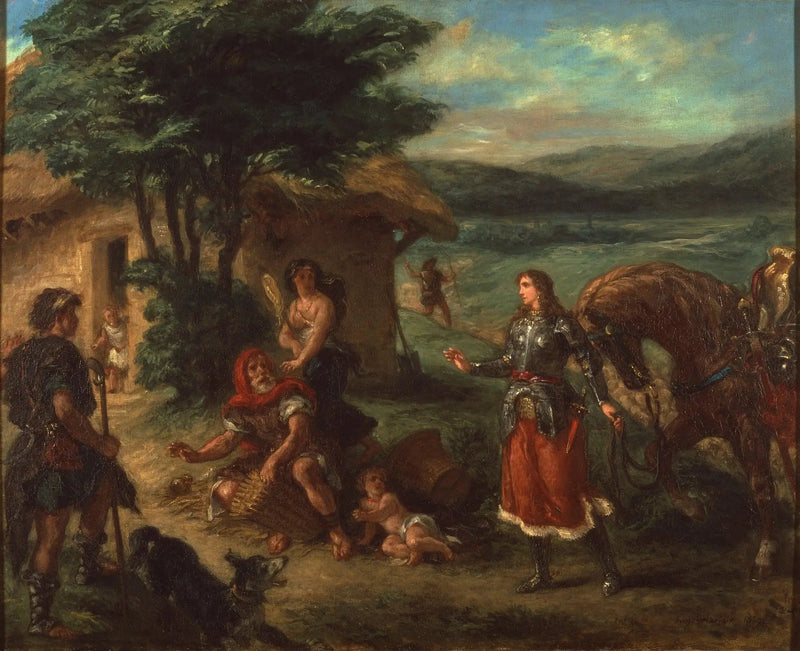 Erminia y los Pastores - Eugène Delacroix