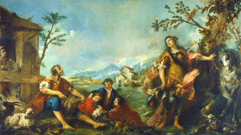 Erminia y los pastores - Francesco Guardi