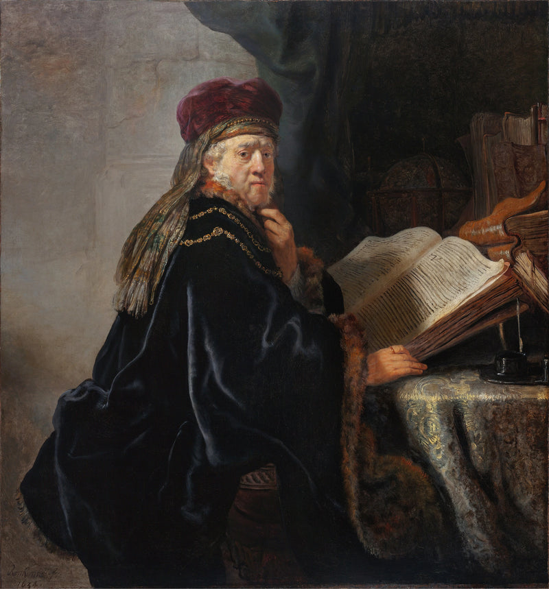Un erudito en su oficina - Rembrandt