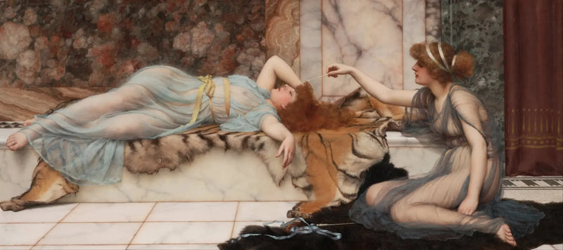 Espejismo y Reposo - John William Godward