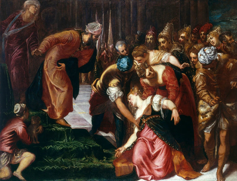 Esther frente a Asuero - Jacopo Tintoretto