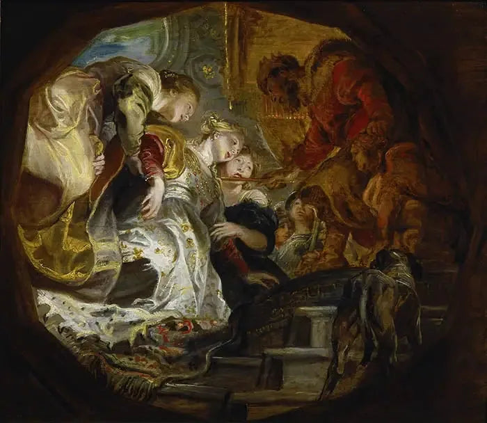 Esther frente a Asuero - Pedro Pablo Rubens