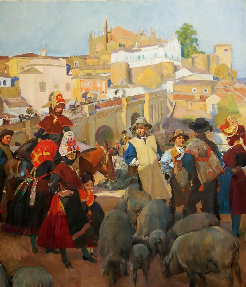Extremadura, el Mercado - Joaquín Sorolla
