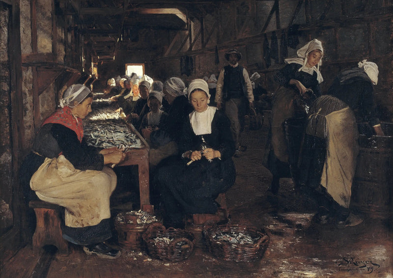 Y los sardineros en Concarneau - Peder Severin Krøyer