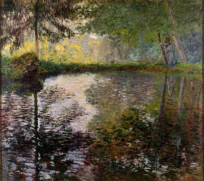 Reproduction du tableau « Étang à Montgeron - Claude Monet » par Alpha Reproduction en peinture à l’huile
