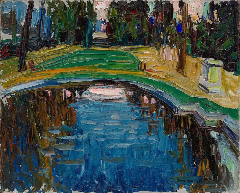 Estanque en el parque - Vassily Kandinsky