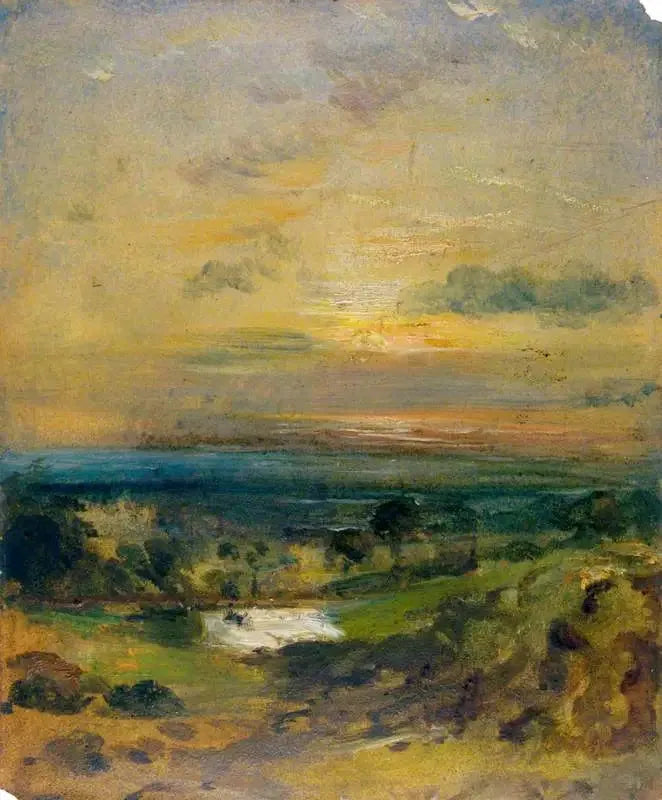 Estanque de Branch Hill, atardecer - John Constable