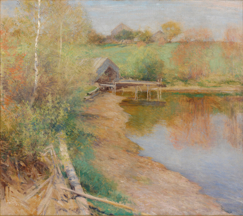 Estanque del molino - Willard Metcalf