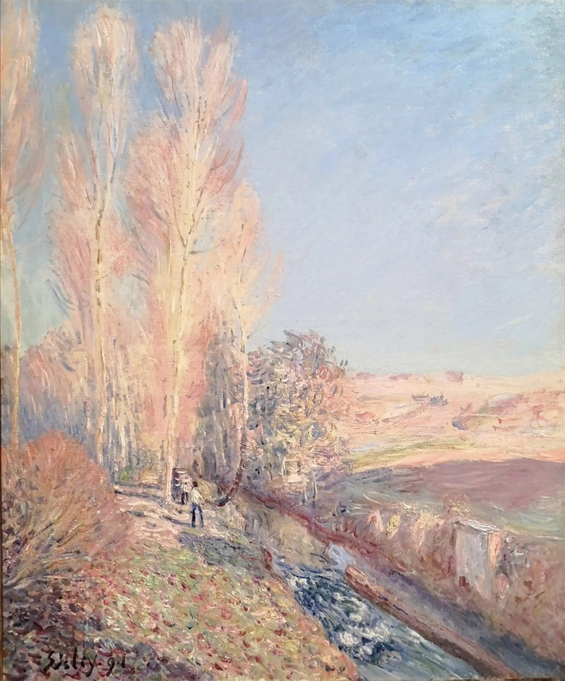 Verano de San Martín, alrededores de Moret-sur-Loing - Alfred Sisley