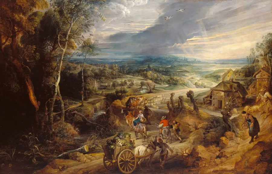 Verano: los campesinos van al mercado - Peter Paul Rubens