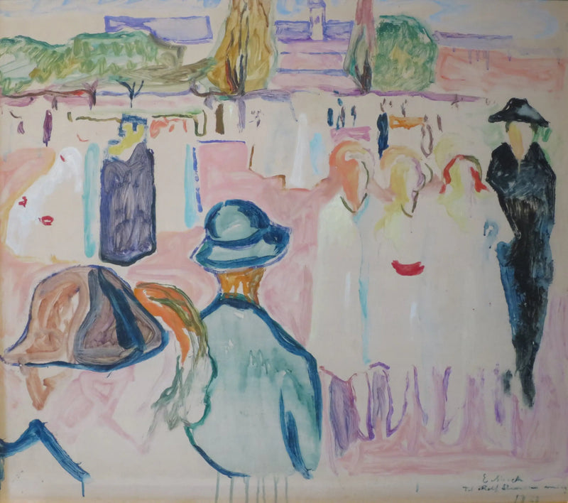 Verano en Karl Johan - Edvard Munch