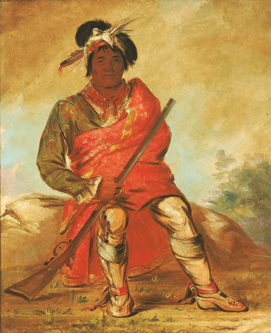 Eteh-ée-fix-e-co, ciervo sin corazón, un jefe - George Catlin