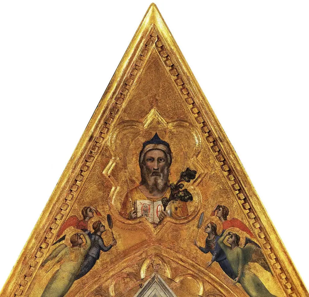Éternel et Anges - Giotto image 1 copie peinte à la main à l’huile