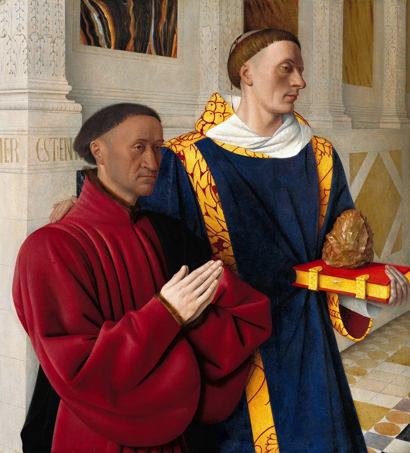Étienne Chevalier presentado por san Esteban - Jean Fouquet