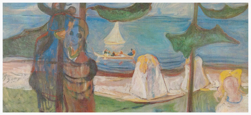 Abrazo en la playa (Frise Linde) - Edvard Munch