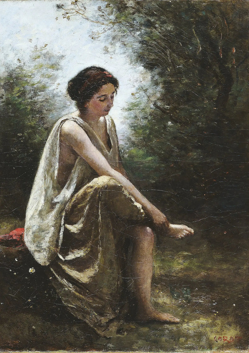 Eurídice herida - Jean-Baptiste Camille Corot