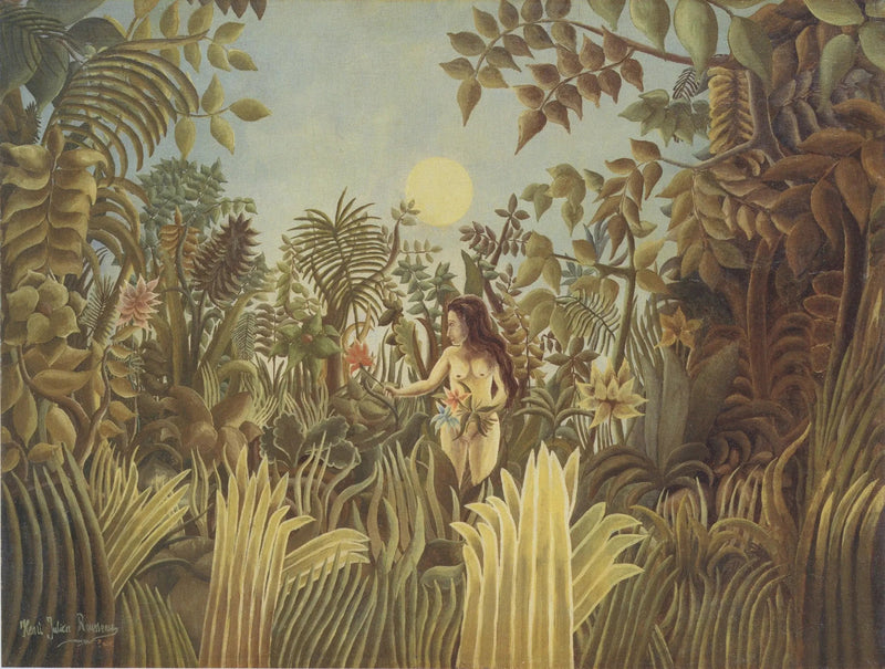 Eva en el jardín del Edén - Henri Rousseau
