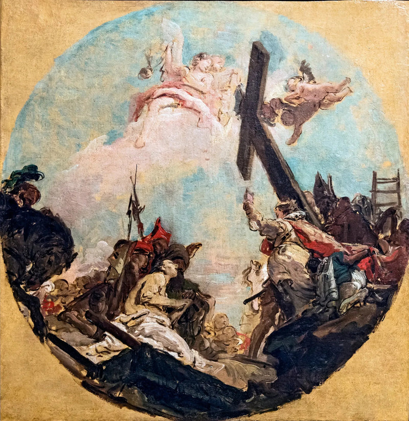 Exaltación de la Cruz y Santa Elena - Giovanni Battista Tiepolo