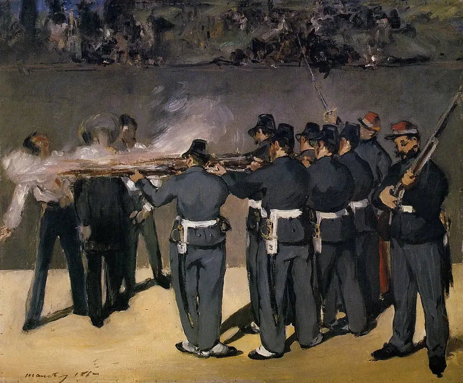 Ejecución del Emperador Maximiliano de México - Édouard Manet