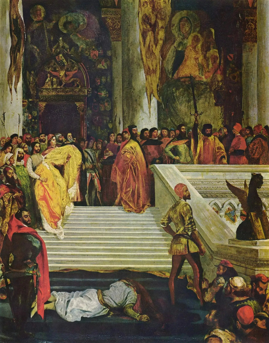 Ejecución del doge Marino Faliero - Eugène Delacroix