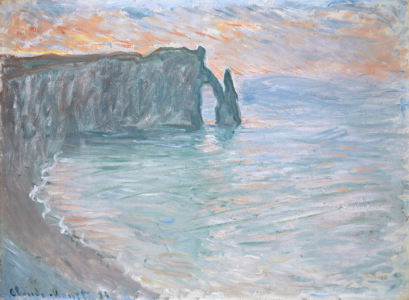 El acantilado aguas abajo con la puerta y la aguja W908 - Monet