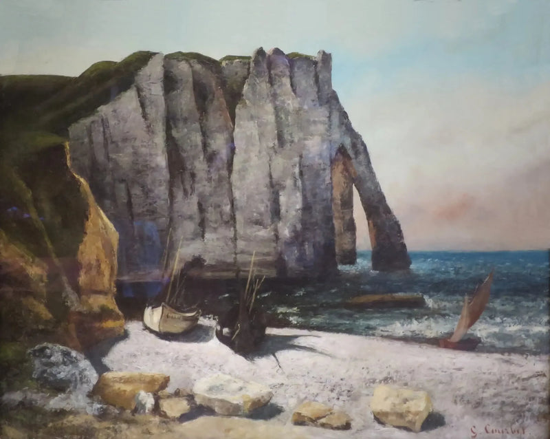 Falaise de Étretat, la Puerta de Aval - Gustave Courbet