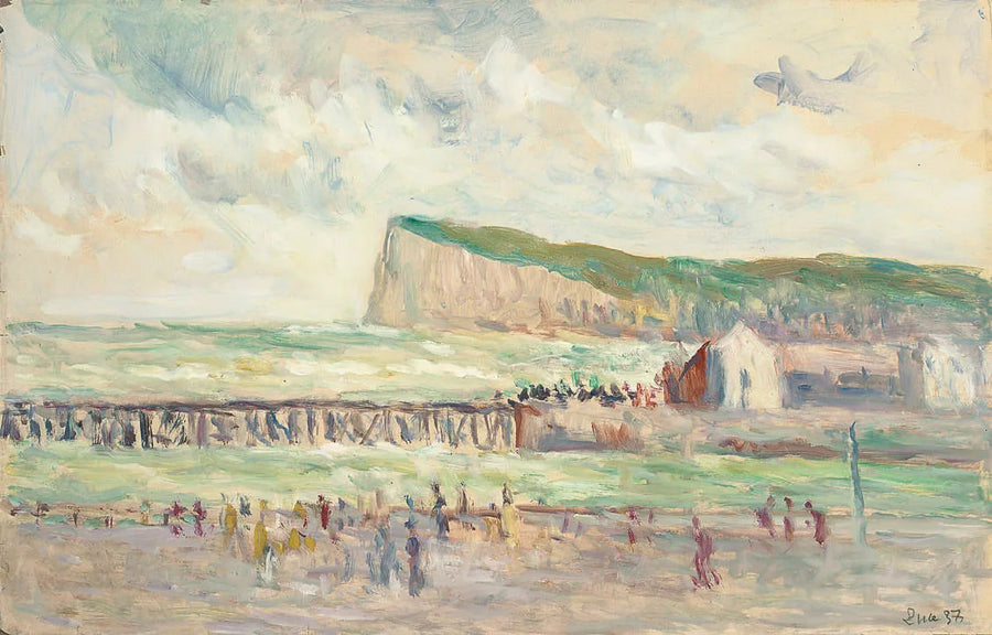 Acantilado de mar cerca de Tréport - Maximilien Luce