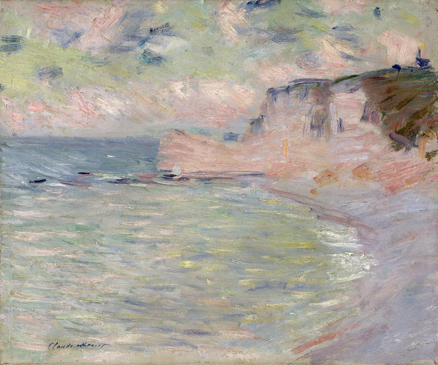 Cliff y Porte d'Amont, efecto matutino W1011 - Claude Monet