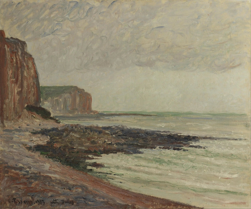 Acantilados en las Pequeñas Dalles - Camille Pissarro