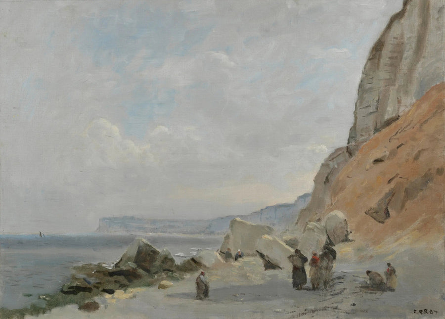 Acantilados de tiza cerca de Yport - Jean-Baptiste Camille Corot