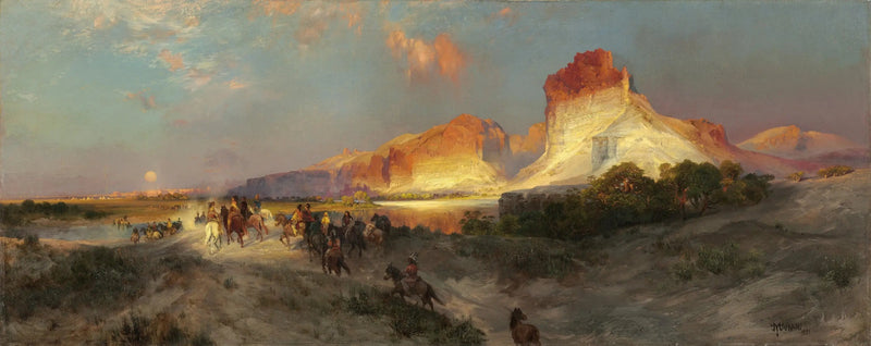Acantilados del río Green, Wyoming - Thomas Moran