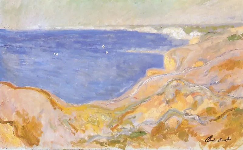 Acantilados al este de Pourville W1431 - Claude Monet