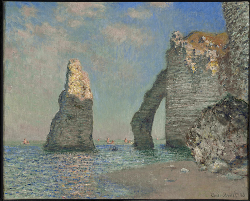 Los acantilados en Étretat W1034 - Claude Monet