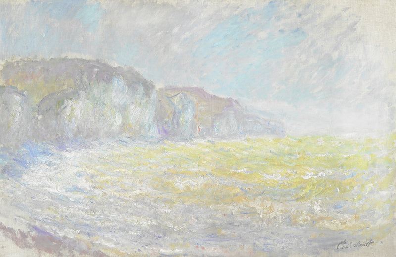 Acantilados de Pourville, mar agitado - Claude Monet