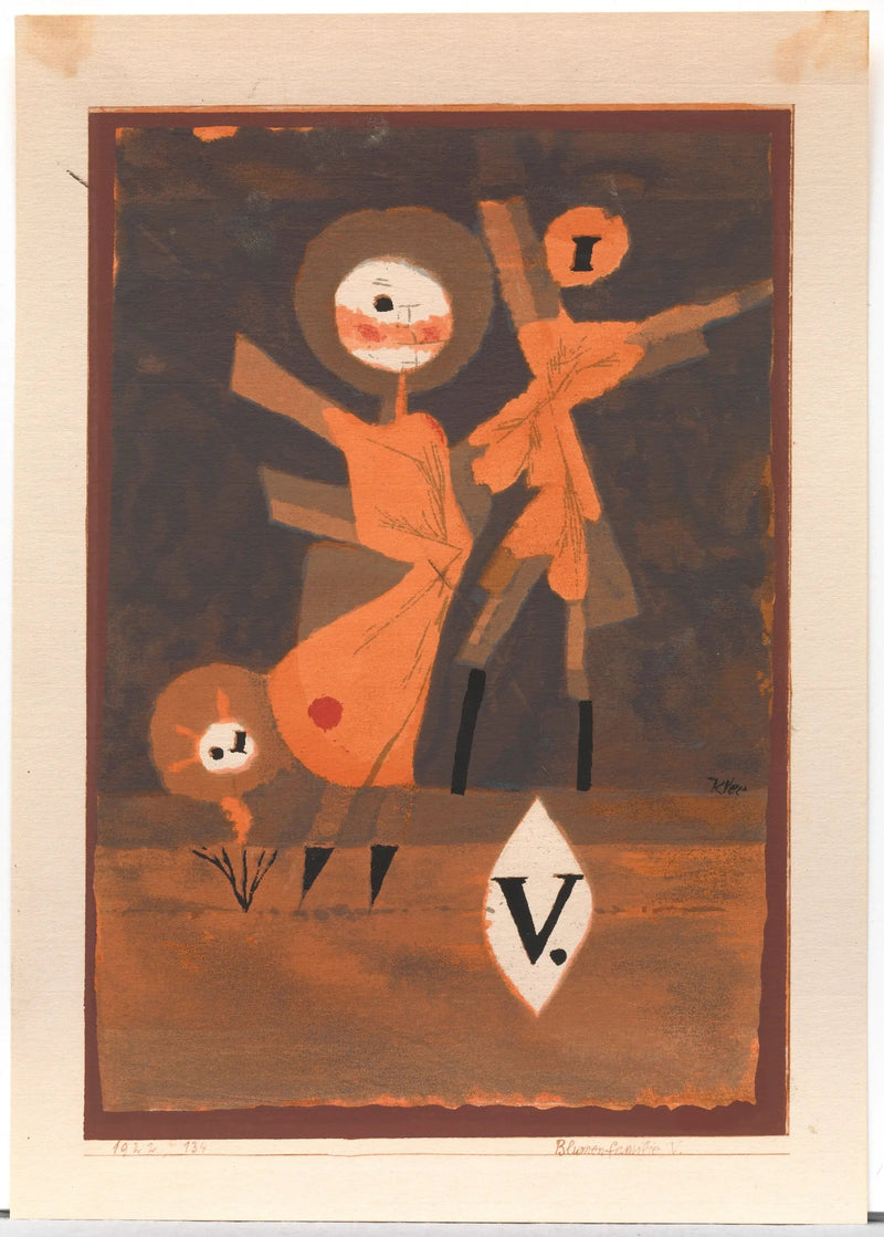 Familia de flores V. - Paul Klee