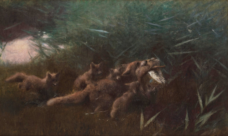 La familia Fox - Bruno Liljefors