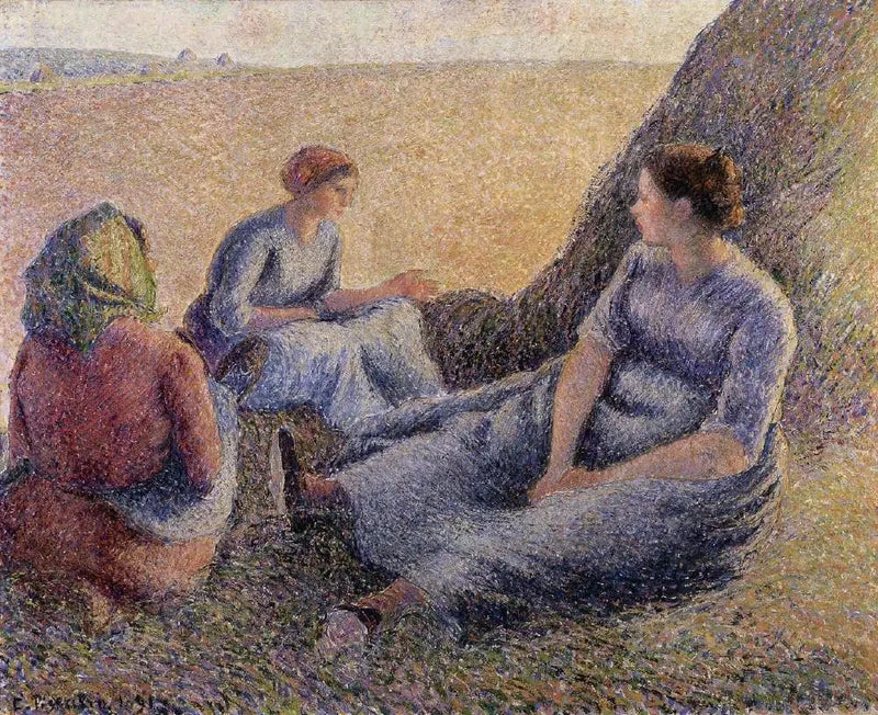 Segadoras en reposo - Camille Pissarro