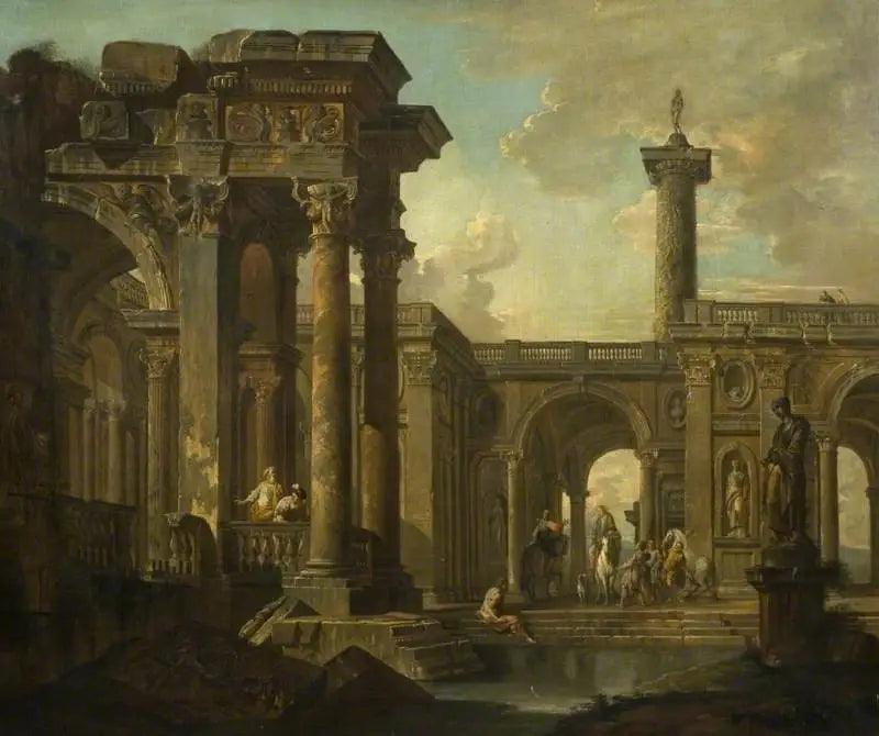 Fantasía arquitectónica con ruinas clásicas - Giovanni Paolo Panini