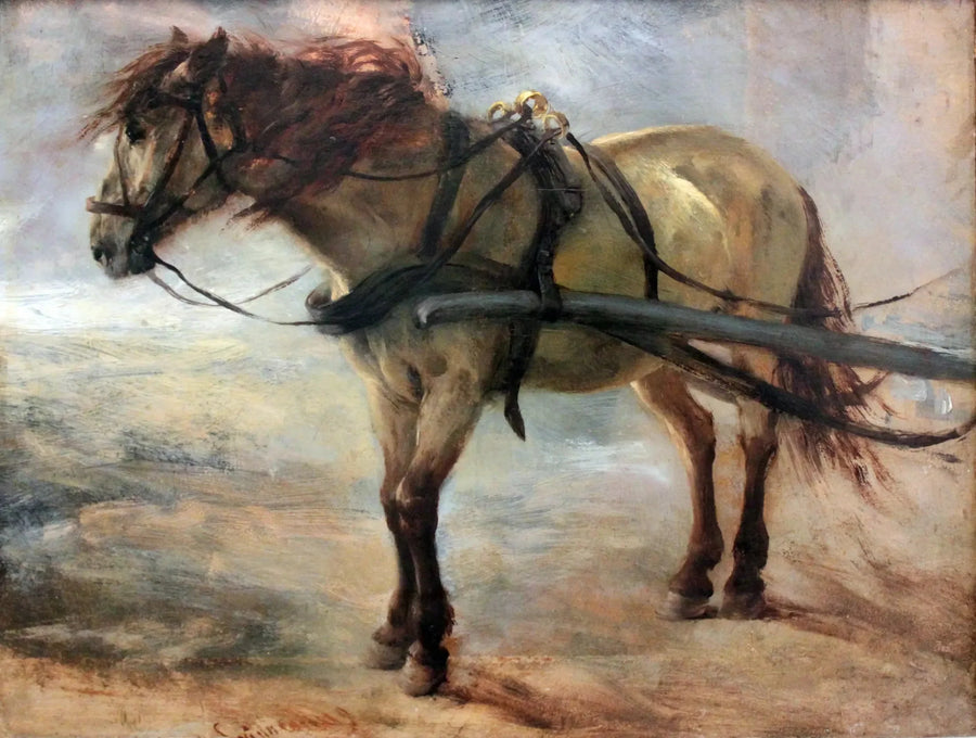 Carro de mano - Adolph von Menzel