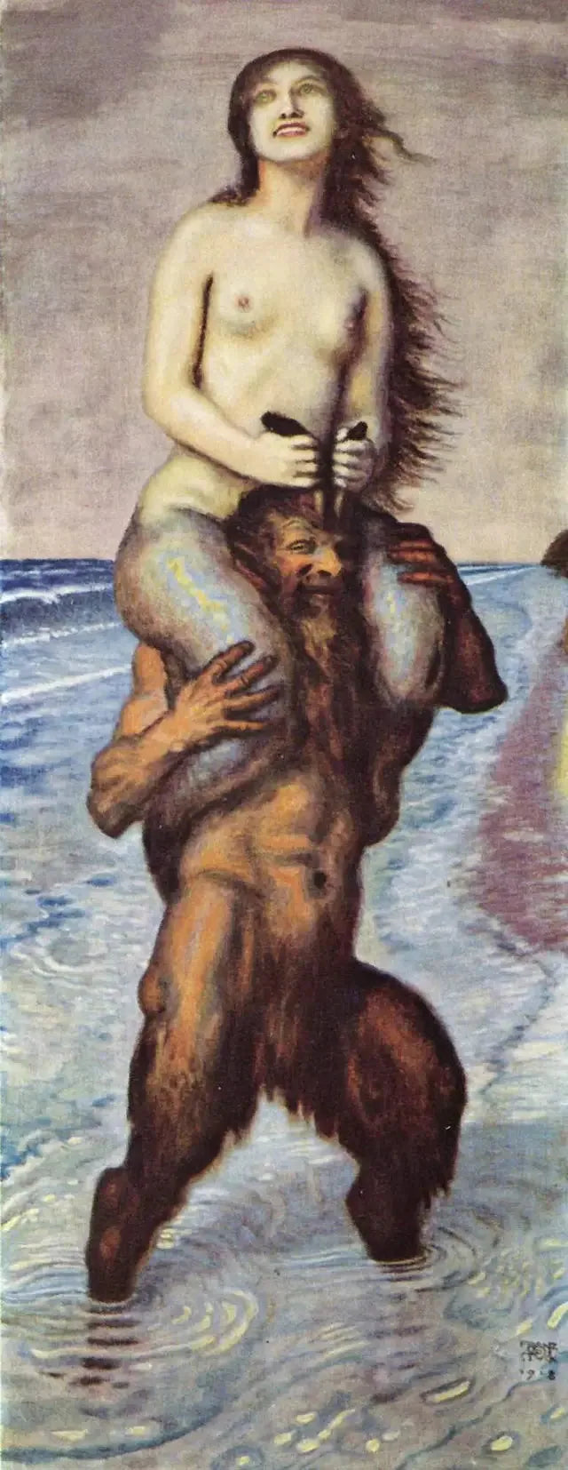 Fauna y Sirena - Franz von Stuck