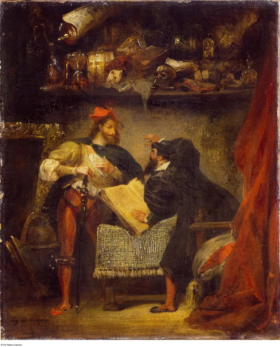 Fausto y Mefistófeles - Eugène Delacroix