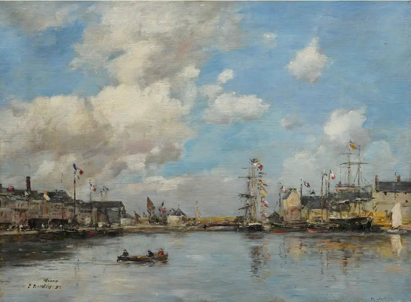 Fécamp, el puerto - Eugène Boudin