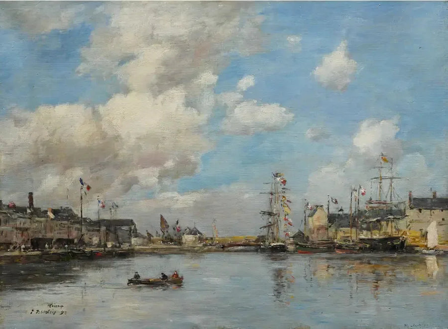 Fécamp, el puerto - Eugène Boudin