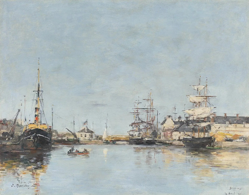 Fécamp, el puerto - Eugène Boudin