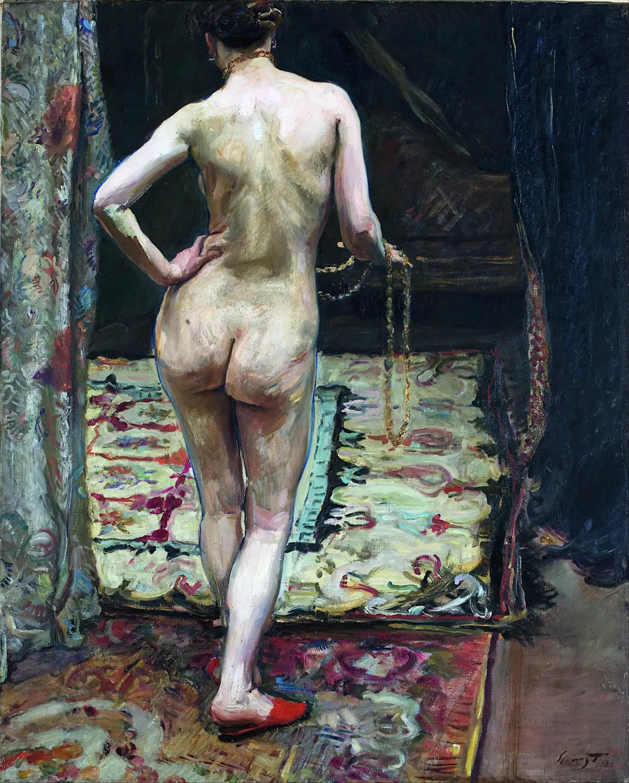 Mujer desnuda de espaldas - Max Slevogt