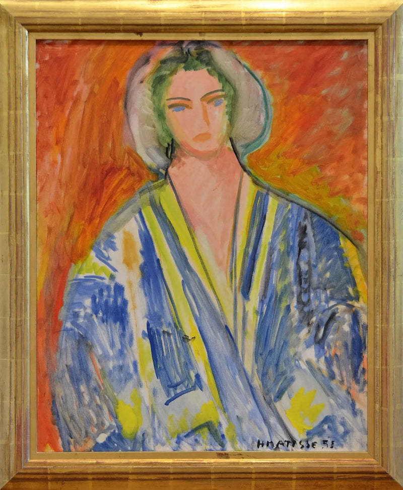 Mujer con gandoura azul - Henri Matisse