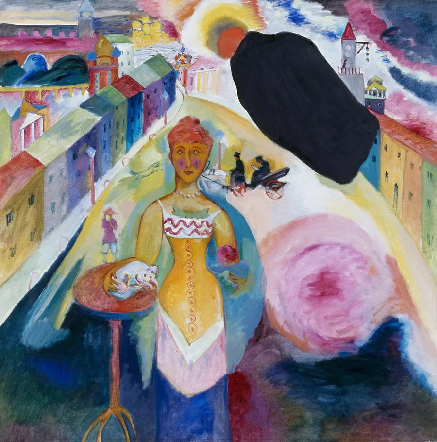 Mujer en Moscú - Vassily Kandinsky