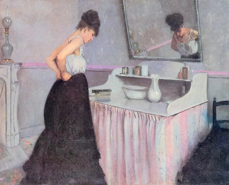 Mujer en su tocador - Gustave Caillebotte